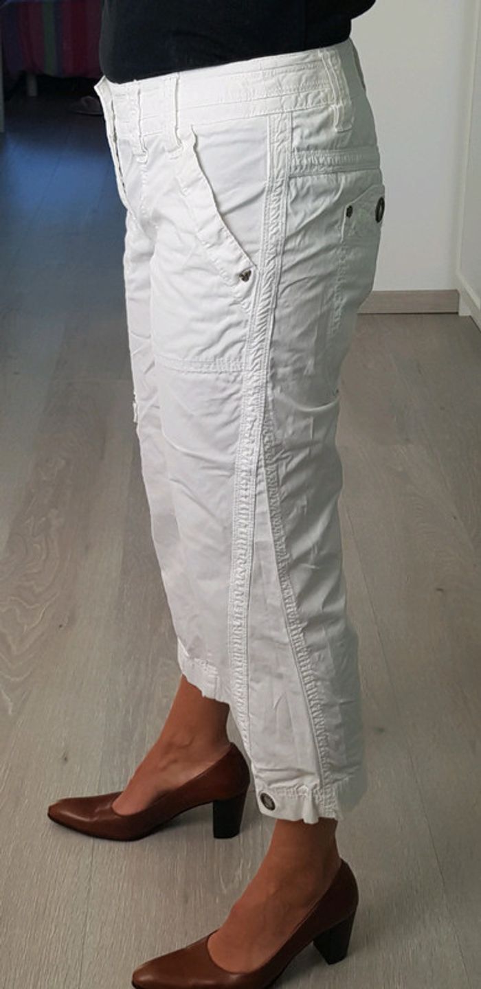 Pantacourt blanc - photo numéro 4