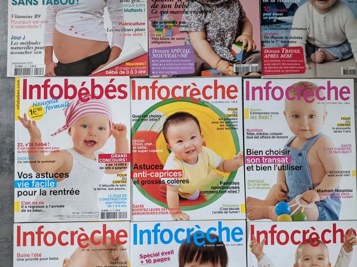 Lot de 9 magazines Infocrèche / Parents / 9 mois - photo numéro 4
