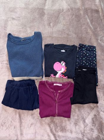 Lot de 6 vêtements fille taille 8 ans en très bon état