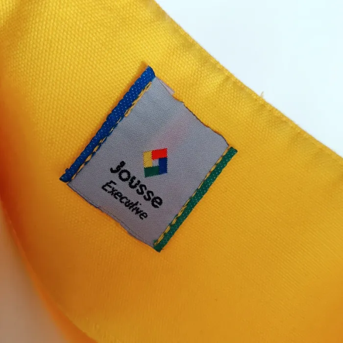 Blouse jaune boutonnée Jousse Executive – col carré, taille 40, 100 % coton A949 - photo numéro 8