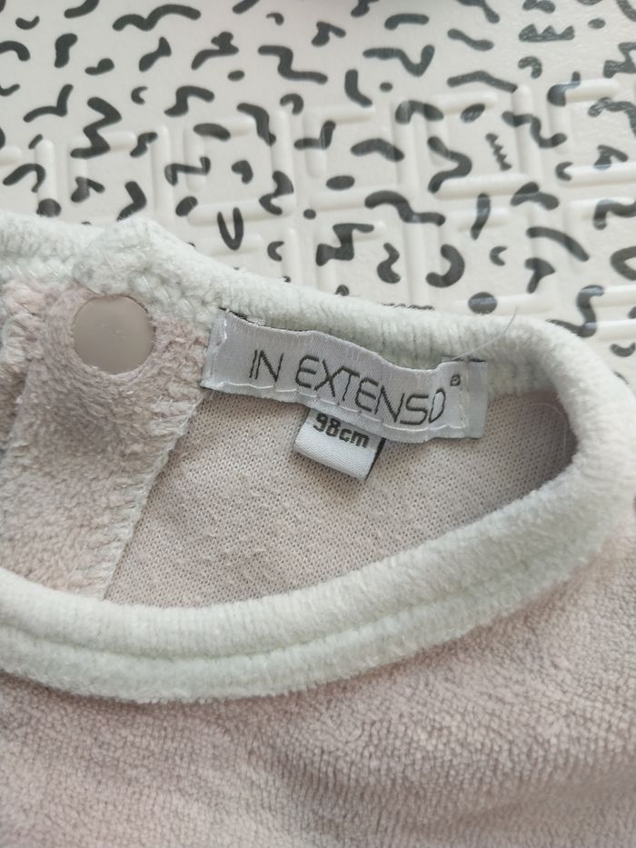 Pyjama velours bébé – In Extenso – 24/36 mois (98 cm) - photo numéro 4