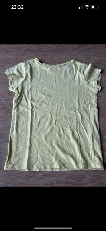 Teeshirt manches courtes jaune claire 8 ans