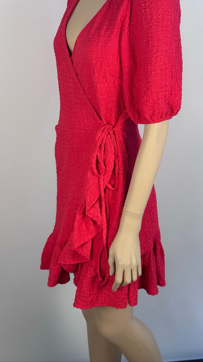 Robe courte rouge Mango - Taille M - photo numéro 3