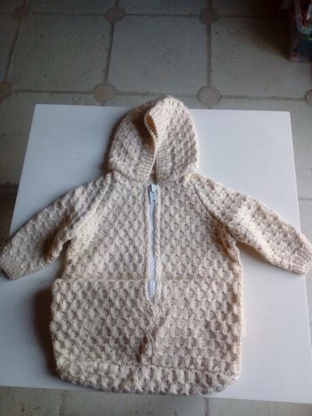 Nid d'ange tricote main