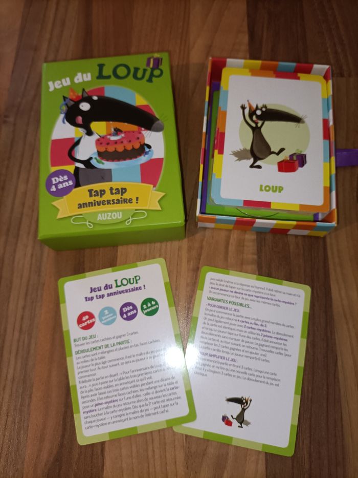 Jeux de société Le Loup Tap Tap anniversaire dès 4 ans Auzou - photo numéro 4