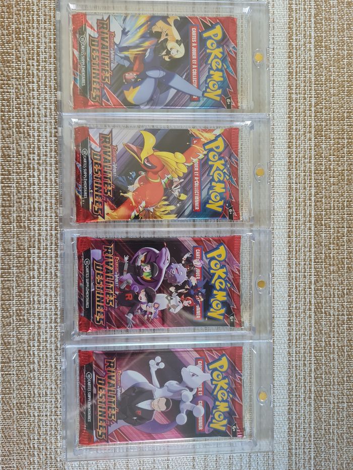 Pokemon Artset de 4 boosters Pokemon EV10 Rivalités Destinées  en FR