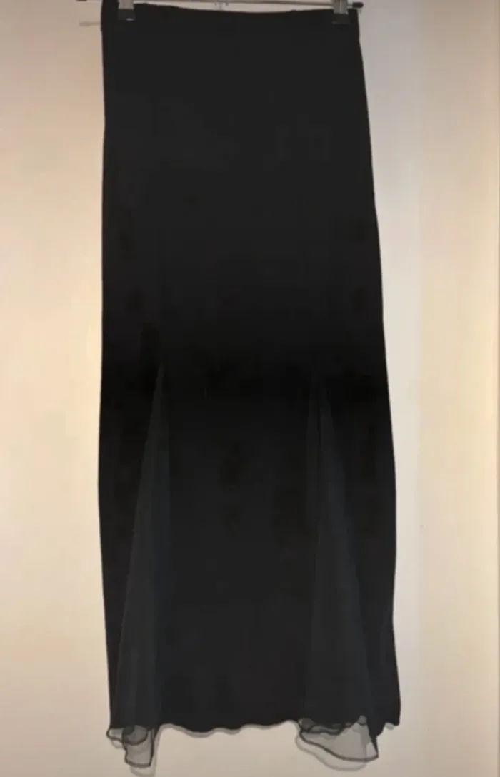 Jupe longue noire fluide Pimkie fentes voile T38 - photo numéro 6