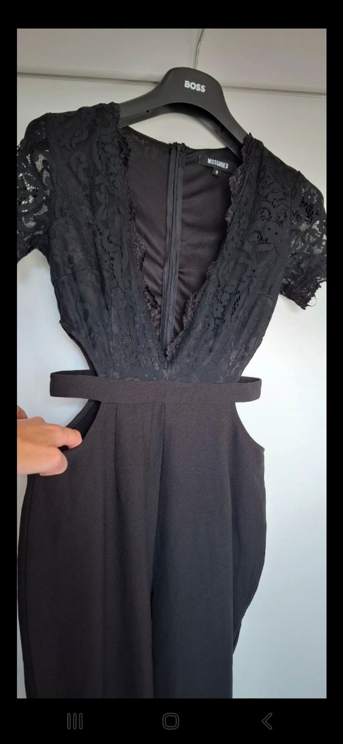 Combinaison bi matière noire Missguided - photo numéro 2