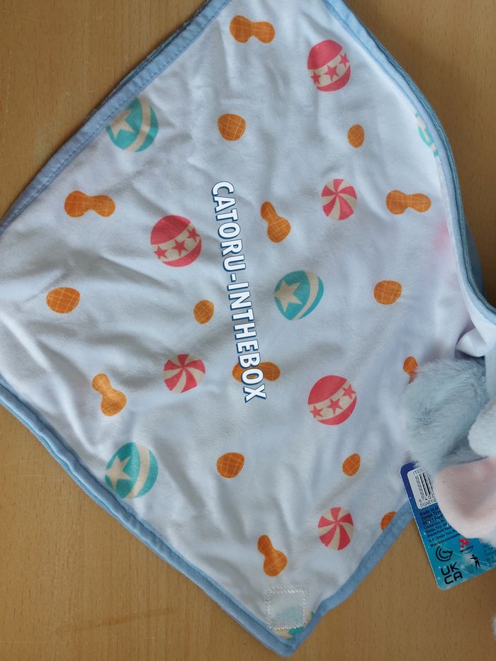 Doudou peluche avec couverture / Comforter bébé Disney Baby Dumbo éléphant - photo numéro 5
