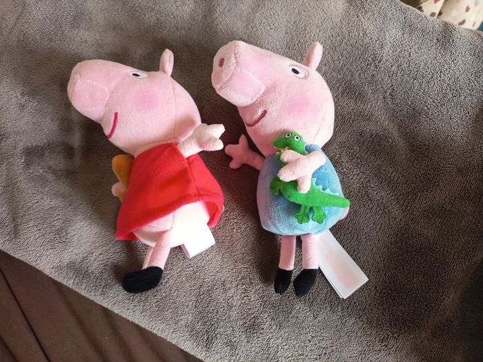 Peluches Peppa Pig et George Pig Ty - photo numéro 2