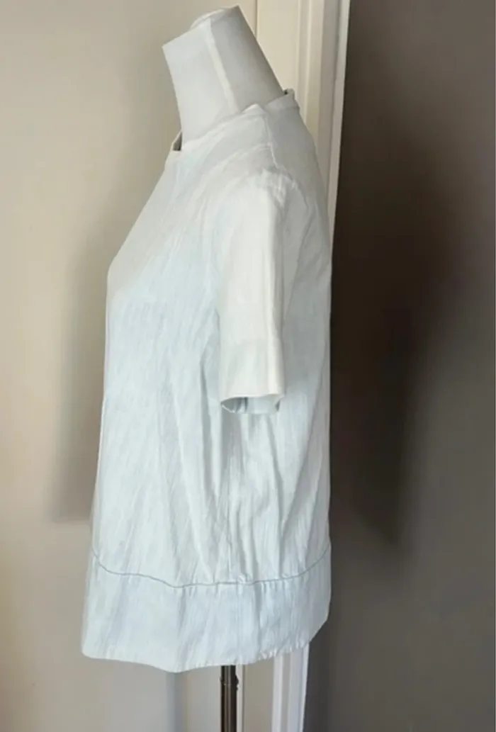 Cos haut T-shirt blouse bleu délavé  femme, taille 38 - photo numéro 2