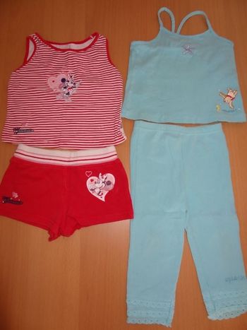lot vêtements Disney T 18mois