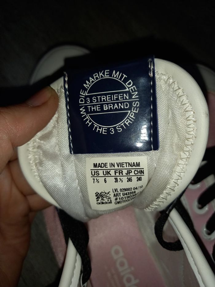 basket montante nizza adidas originals rose pointure 38 - photo numéro 7