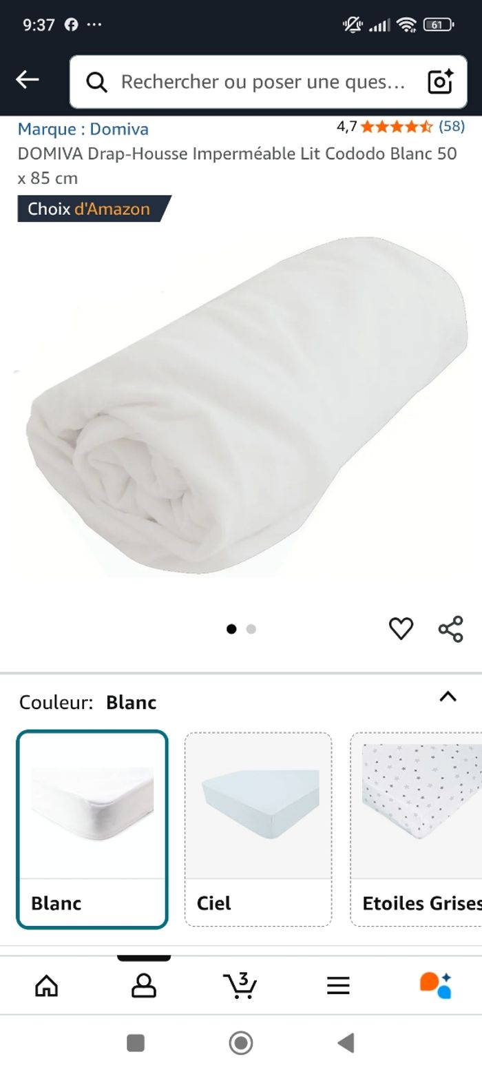 Cododo + alèse + draps - photo numéro 3