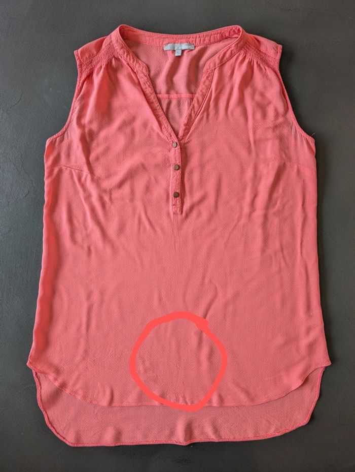 Débardeur corail Etam - Taille 38 - photo numéro 3