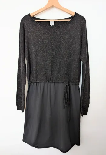 Robe bi-matière casual ou pour soirée