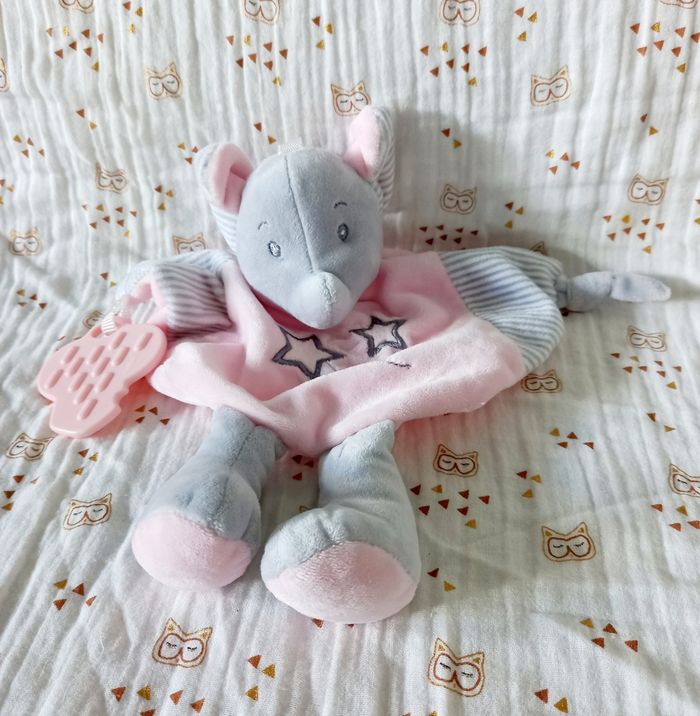 Doudou éléphant Tom et Kiddy