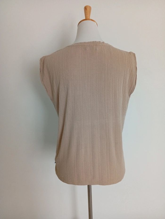 Tee-shirt beige Le Temps des Cerises taille M - photo numéro 2