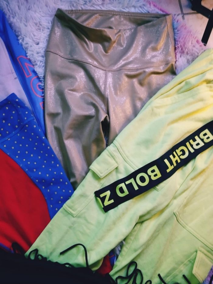 Lot 4 pantalons leggings zumba S mode sport - photo numéro 7