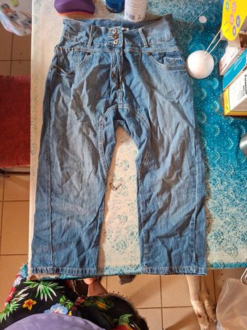 Pantacourt jeans 14 ans