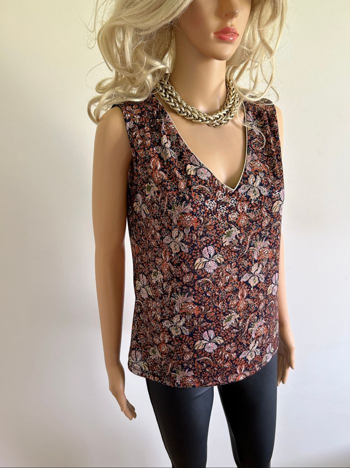 Blouse imprimée sans manches Morgan taille S comme neuve - photo numéro 2