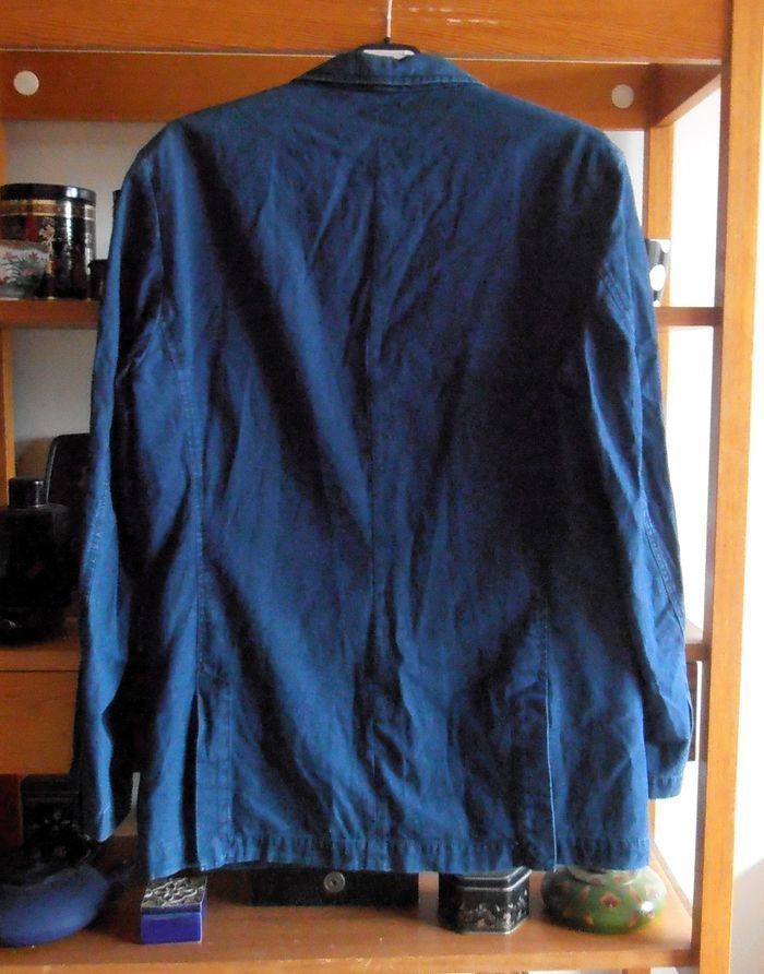 Veste homme, blazer bleu, New Man, taille XXL, 100% coton - photo numéro 4