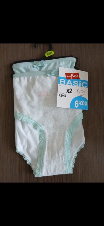 Lot de 2 culottes en coton 42/44