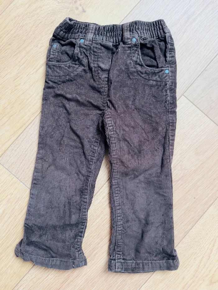 Pantalon velours côtelé Okaidi marron en 2ans