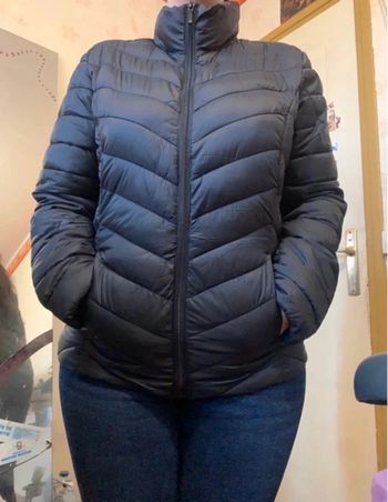 Doudoune noire à col montant • taille L