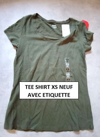 tee shirt femme kiabi taille XS neuf avec étiquette