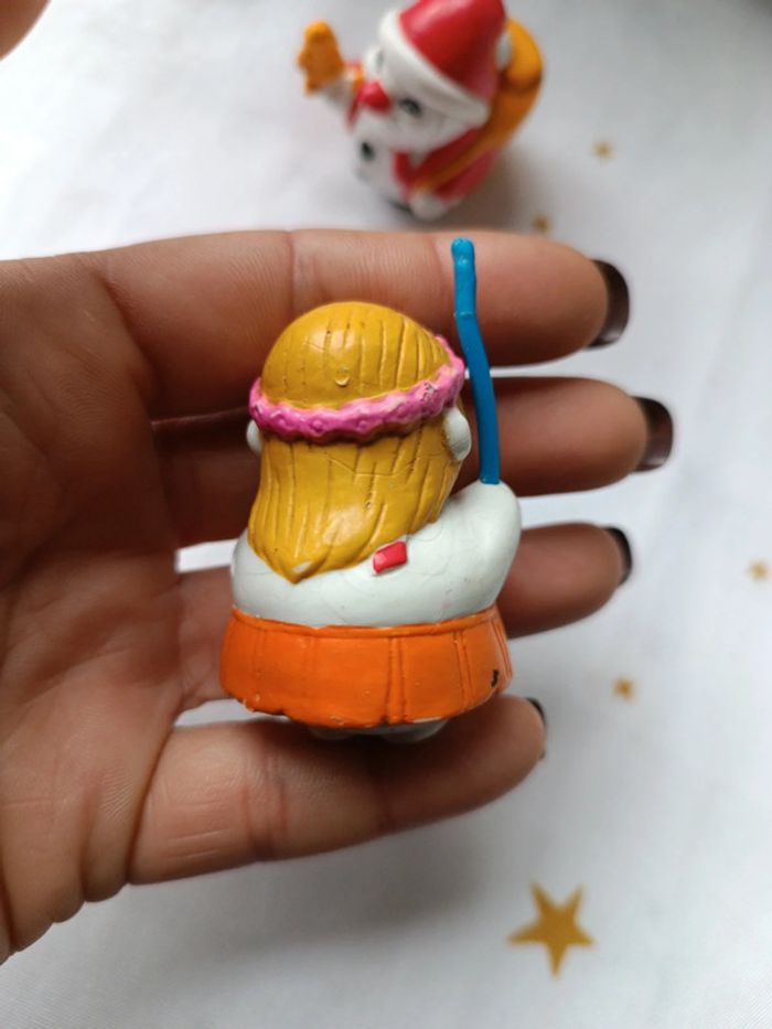 Figurine figura père noël christmas vahiné bonhomme neige snow bouli - photo numéro 3