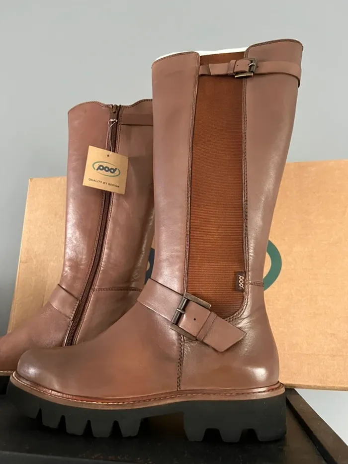 Bottes en cuir POD aleena neuves - photo numéro 3