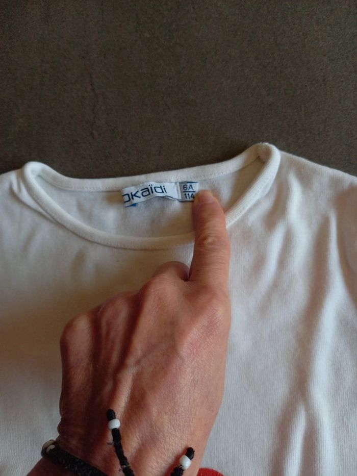 Tee shirt cerise 6 ans Okaidi - photo numéro 7