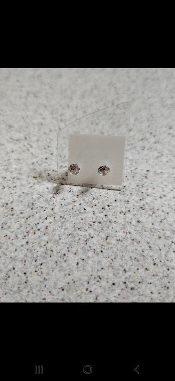 Boucle d'oreille mini strass