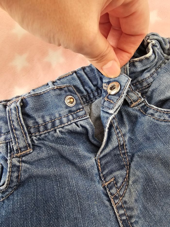 Pantalon jeans mixte 6-9 mois - photo numéro 3