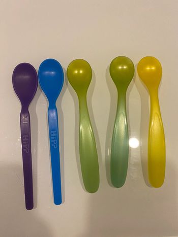 Lot cuillère plastique