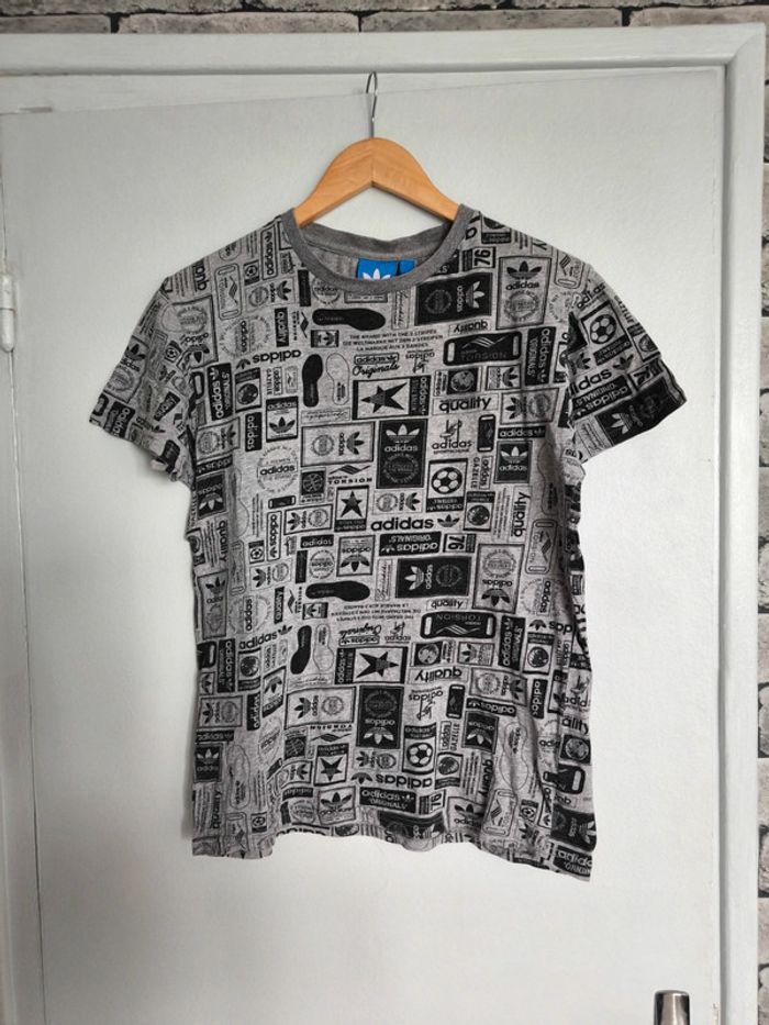 Tee shirt gris adidas taille M