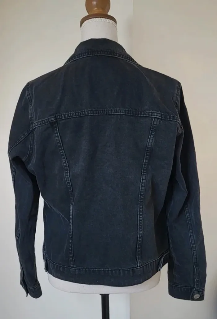 Veste en jean noire Gémo Taille M ou 38 - photo numéro 6