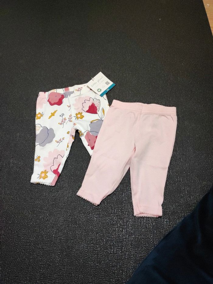 Lot de deux leggings fille