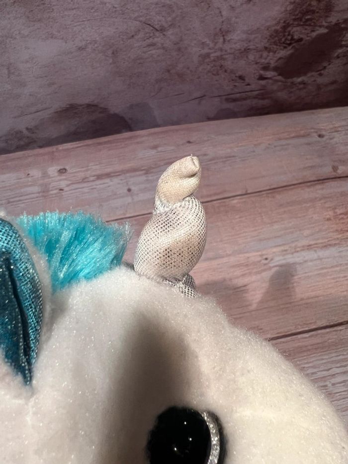 Licorne bleue peluche 18cm - photo numéro 8
