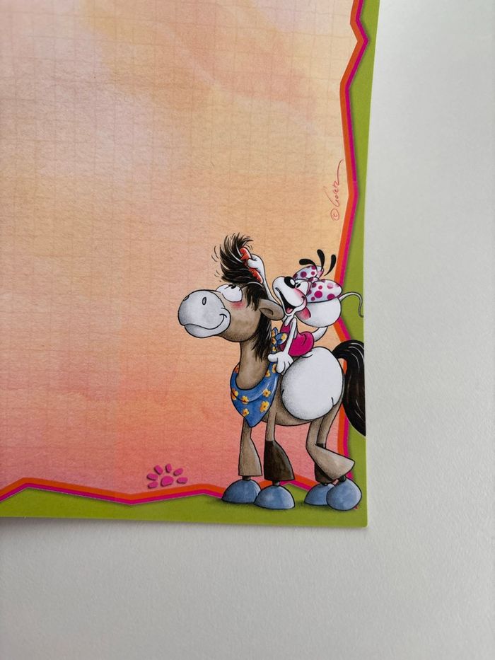 Fin de bloc diddl A5 - diddlina galupy - ancienne collection - vintage - photo numéro 3