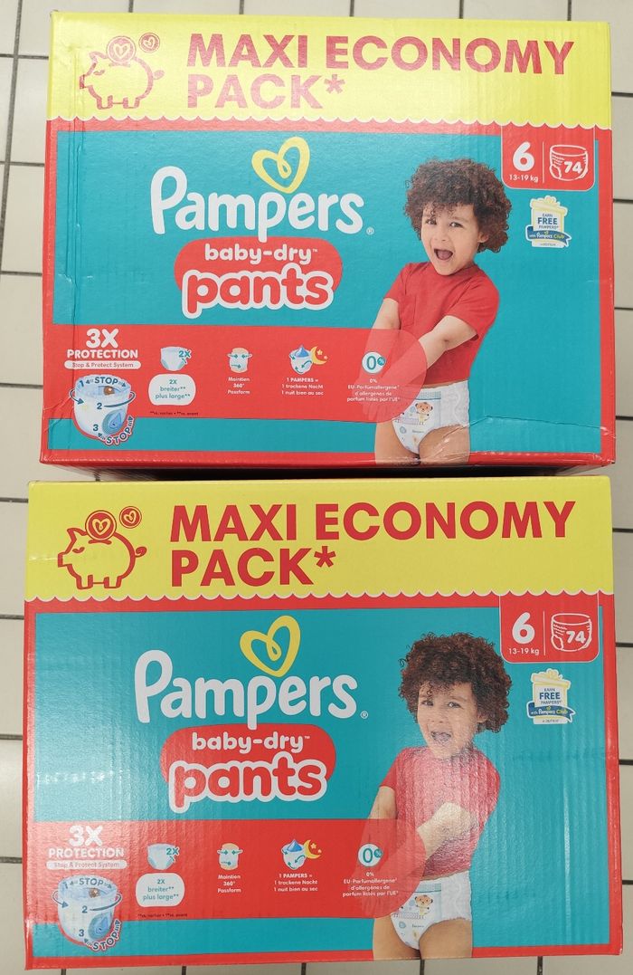 Couches Pampers baby-dry pants