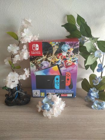 Boîte vide Nintendo Switch OLED + visuel Mario Kart 8 Deluxe