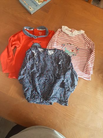 Lot de 3 tee-shirts manche longue