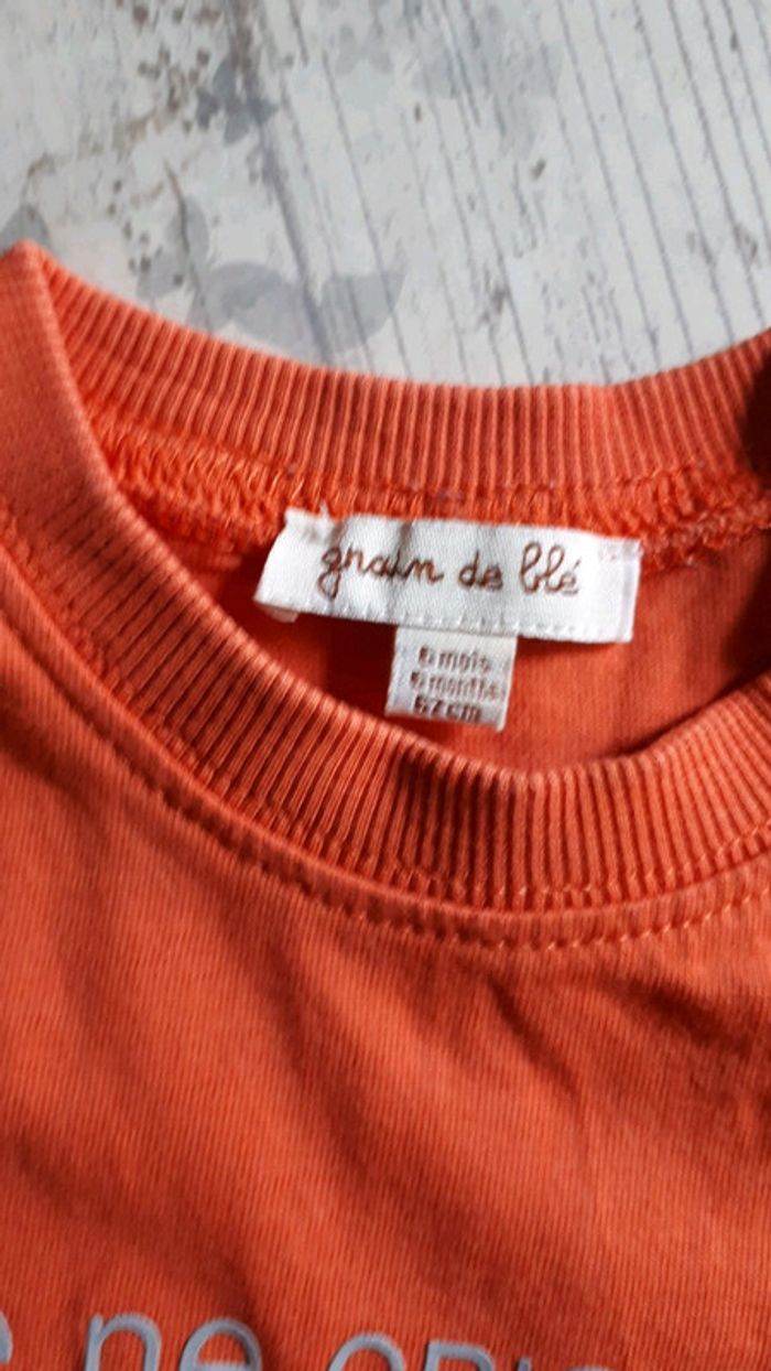 T shirt 6 mois manches courtes - photo numéro 2