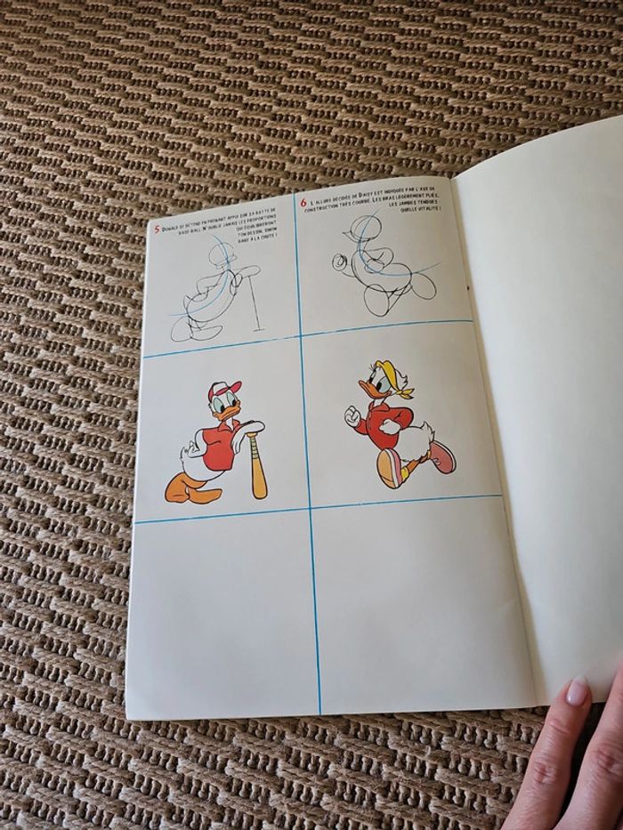 Livre je dessine Donald et daisy vintage - photo numéro 13