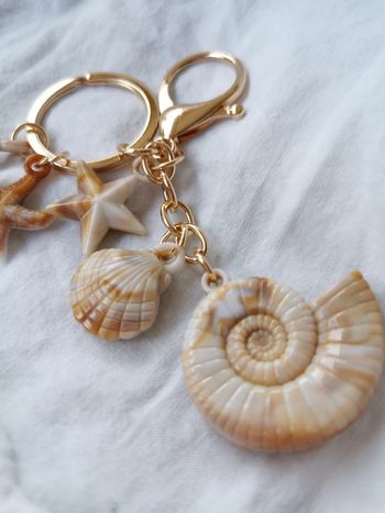 A46 Porte-clés bijou de sac coquillage plage été