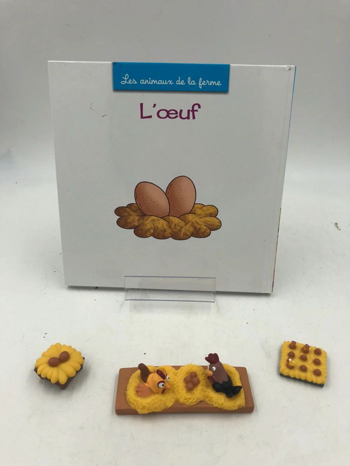 Livre + figurines Altaya les animaux de la ferme N•25 les œufs - photo numéro 2