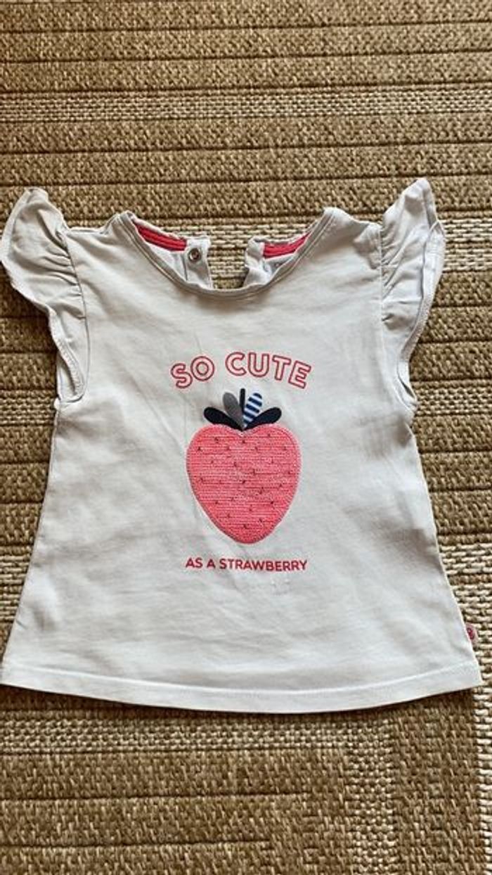 T shirt obaibi 12 mois bébé fille - photo numéro 2