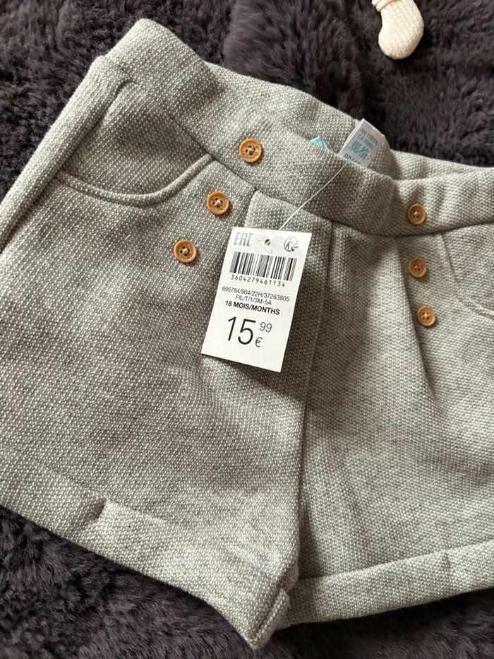 Short molletonné obaibi 18 mois